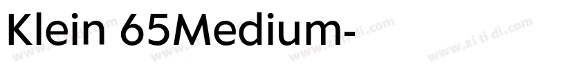 Klein 65Medium字体转换
